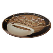 Erstklassiger Kaffee und Kaffeetasse Schneidebrett (Ecke)