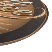Erstklassiger Kaffee und Kaffeetasse Schneidebrett (Ecke)