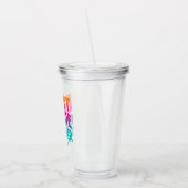 Erstklassiger Lehrer farbenfroh Ombre Acryltrinkbecher (Links)