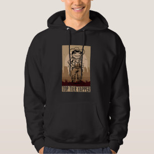 Erstklassiger Schwätzer Lustiger Frosch Cowboy Ret Hoodie