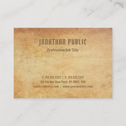 Erstklassiger starker Luxe nostalgischer alter Visitenkarte (Rückseite)