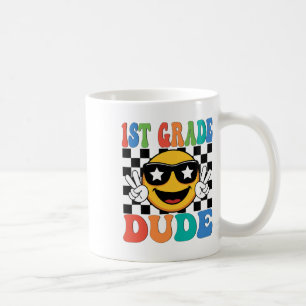 Erstklassiger Typ erster Tag erster Klasse Junge z Kaffeetasse