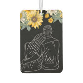 Erstklassiges Auto für Blumenspenden Autolufterfrischer (Rückseite)