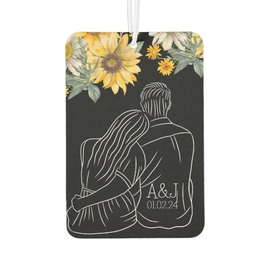 Erstklassiges Auto für Blumenspenden Autolufterfrischer (Rückseite)