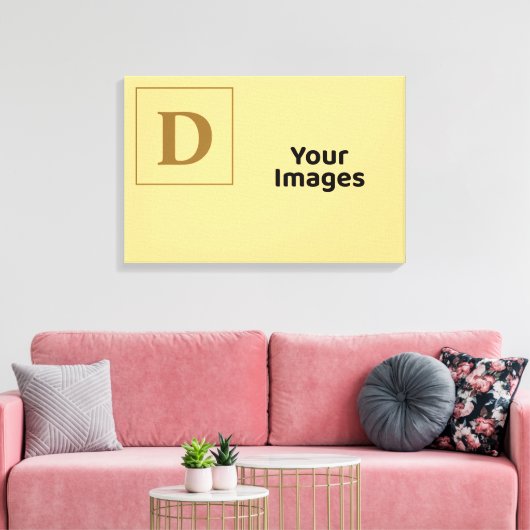 Erstklassiges Foto-Display der Champagnerfamilie Leinwanddruck (Insitu (Wohnzimmer))