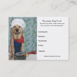 Erstklassiges Hundefutter Visitenkarte