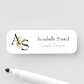 Erstklassiges Logo Namensschild (Beispiel)