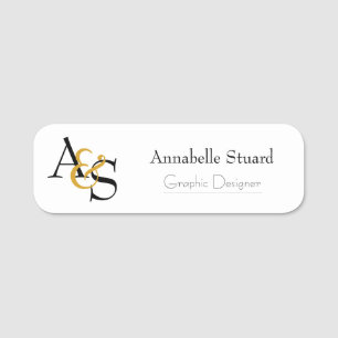 Erstklassiges Logo Namensschild