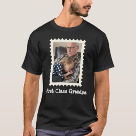 Erstklassiges Opa Bestes Opa je individuelles Foto T-Shirt