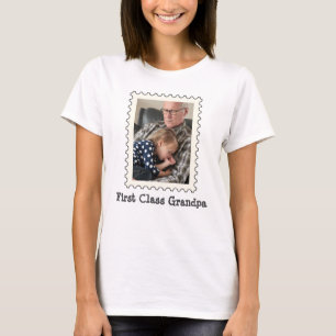 Erstklassiges Opa Bestes Opa je individuelles Foto T-Shirt