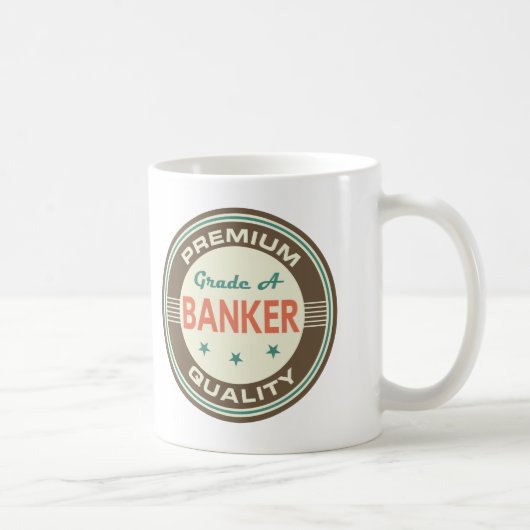 Erstklassiges Qualitäts-Banker-(lustiges) Geschenk Kaffeetasse (Rechts)