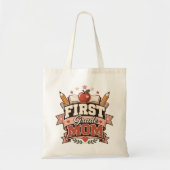 Erstklässler-Mama Retro-Schul-Design Tragetasche (Vorne)