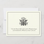 Erstkommunale Einladungen des katholischen Blumenk (Rückseite)