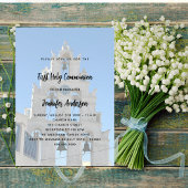 Erstkommunaler Foto-Kirchenluxus Einladungspostkarte