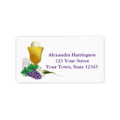 Erstkommunion Adressaufkleber (Vorne)