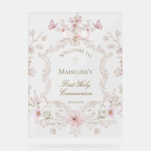 Erstkommunion Blumen Begrüßung