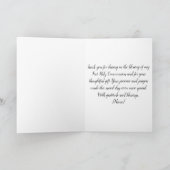 Erstkommunion Dankeschön mit Kelchdesign Dankeskarte (Innenseite)