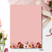 Erstkommunion der Girl Blush Pink Blumenzelleneinl Einladung