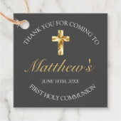 Erstkommunion des Grauen Golfregions Geschenkanhänger (Vorderseite)