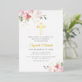 Erstkommunion des modernen Goldes Folieneinladung (Stehend vorne)