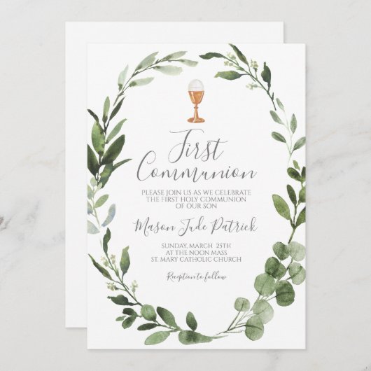 Erstkommunion Einladung (Vorne/Hinten)
