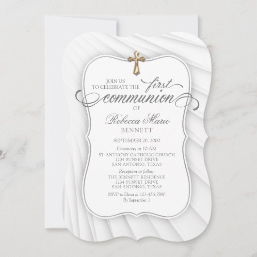 Erstkommunion Einladung (Vorderseite)