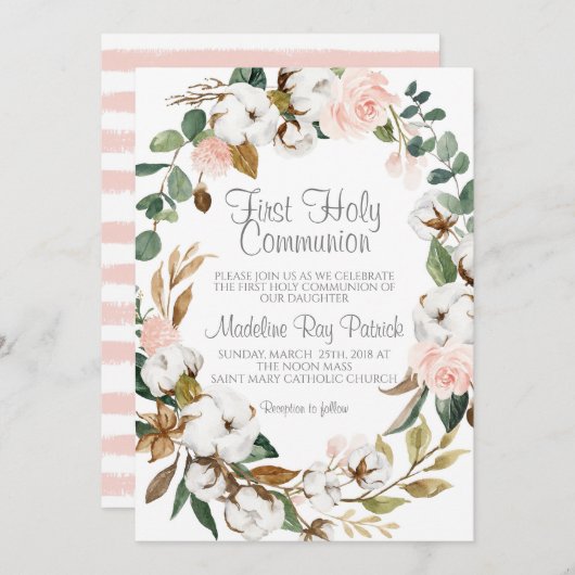 Erstkommunion Einladung (Vorne/Hinten)