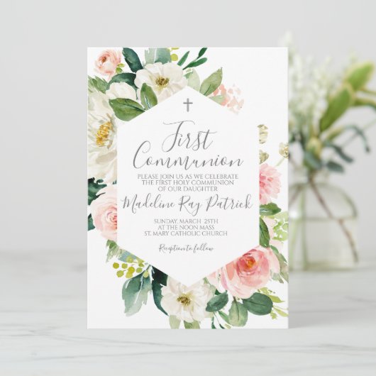 Erstkommunion Einladung (Stehend Vorderseite)