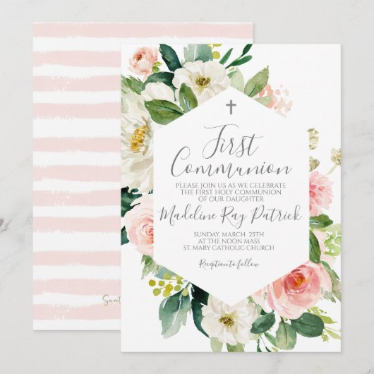 Erstkommunion Einladung (Vorne/Hinten)