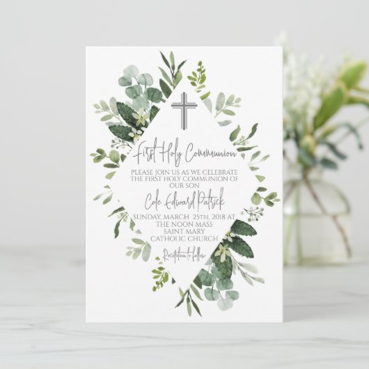 Erstkommunion Einladung (Stehend Vorderseite)