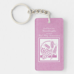 Erstkommunion Enkelin, Rosa Schlüsselanhänger