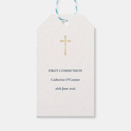 Erstkommunion Goldkreuz Geschenkanhänger