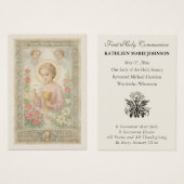 Erstkommunion Jesus Engel Blumenmuster (Vorne & Hinten)