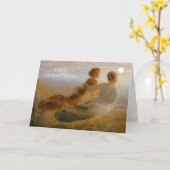 Erstkommunion Karte (Gelbe Blume)