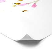 Erstkommunion Mädchen Willkommen Poster (Ecke)