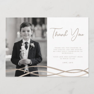 Erstkommunion - Moderne Foto-Dankeskarten Einladung
