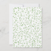 Erstkommunion von botanischem Leaf Einladung (Rückseite)