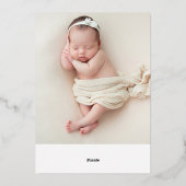 Erstkommunion von Pampas Gras Folieneinladung (Rückseite)