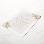 Erstkommunion von Pampas Gras Folieneinladung (Gedreht)