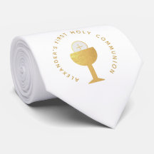Erstkommunion White Imitats Gold Chalice Eucharist