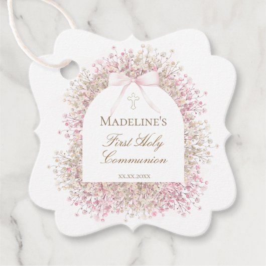 Erstkommunionkind Geschenkanhänger (Vorderseite)