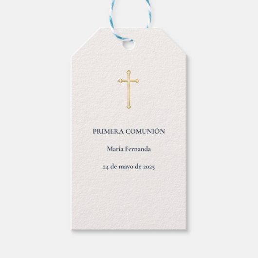 Erstkommunionkreuz Geschenkanhänger (Vorderseite)