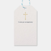 Erstkommunionkreuz Geschenkanhänger (Rückseite)