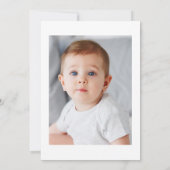 Erstkommunionseinladung in staubblau einladung (Rückseite)