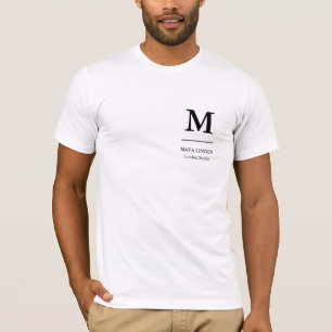 Erstlings-Logo-Mitarbeiter-T-Shirt – Name & Firmen T-Shirt