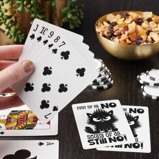 Erstmal kein lustiges Katzenliebhaber-Geschenk  Spielkarten (In Situ)