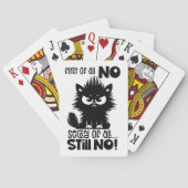 Erstmal kein lustiges Katzenliebhaber-Geschenk  Spielkarten (Rückseite)