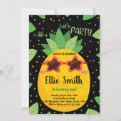 Erstmalige Ananas-Ananas zum Geburtstag Einladung (Vorderseite)