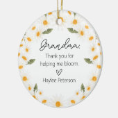 Erstmalige Ankündigung der Großmutter-Schwangersch Keramik Ornament (Links)