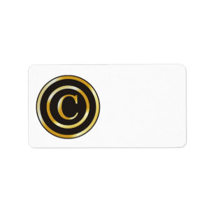 Erstmalige C-Mit Monogramm Leeradressen-Labels Adressaufkleber